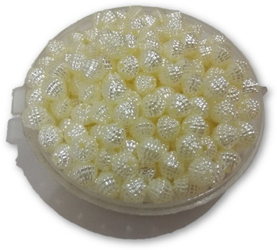 

Kwizy Pearls Beads for Craft Jewellery Embroidery Making Purpose Round Shape (100 Pieces, 8MM)