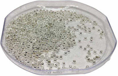 

Aumni Crafts Jewellery Making Metal Iron Crimp Gear Lock Beads 2mm Round Silver Color (Pack of 20 grams, 1967 pieces)