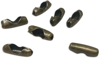 

Aumni Crafts Jewellery Making Ball Chain Iron Joiners 9x3x3mm For Ball Chains upto 2mm Tube Antique Bronze Color (Pack of 50 pieces)