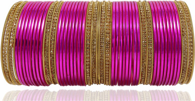 NMII Metal Zircon Bangle Set(Pack of 62)
