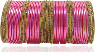 NMII Metal Zircon Bangle Set(Pack of 62)