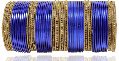 NMII Metal Zircon Bangle Set(Pack of 62)