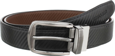 

snvogue Men Casual, Party, Formal, Evening Brown, Black Artificial Leather Reversible Belt, Black;brown