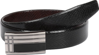 

Pooh Men Casual Black Genuine Leather Belt