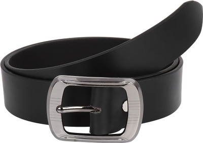 

Pooh Men Casual Black Genuine Leather Belt