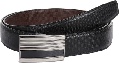 

Pooh Men Casual Black Genuine Leather Belt
