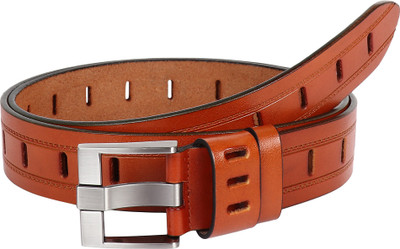 

Pooh Men Casual Black Genuine Leather Belt