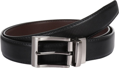 

Pooh Men Casual Black, Brown Genuine Leather Reversible Belt
