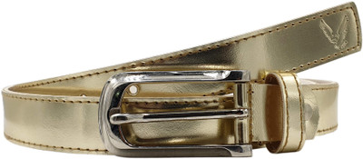 

Baluchi Women Casual Gold Artificial Leather Belt, Golden