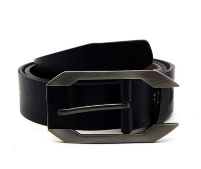 

ELS Men Formal, Casual Black Artificial Leather, Texas Leatherite Belt