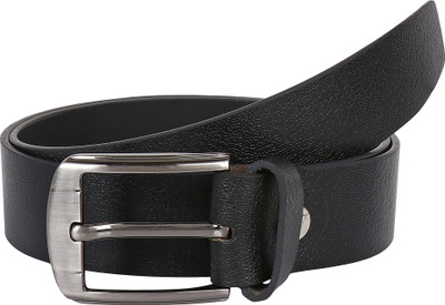 

Pooh Men Casual Black Genuine Leather Belt