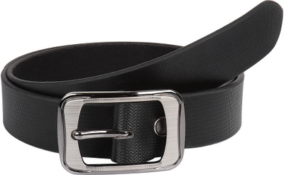 

Pooh Men Casual Black Genuine Leather Belt
