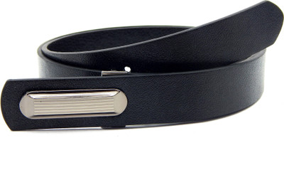 

ELS Men Formal, Casual Black Artificial Leather, Texas Leatherite Belt