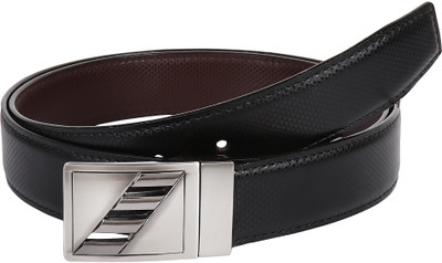 

Pooh Men Casual Black, Brown Genuine Leather Reversible Belt