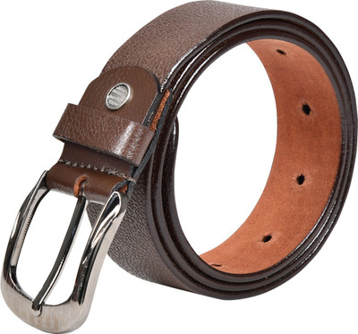 

Crazee Wear Men Casual Brown Genuine Leather Belt
