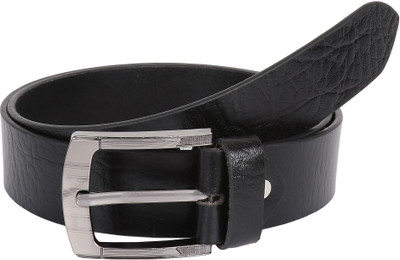 

Pooh Men Casual Black Genuine Leather Belt