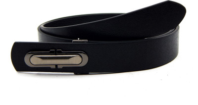 

ELS Men Formal, Casual Black Artificial Leather, Texas Leatherite Belt