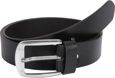 

Pooh Men Casual Black Genuine Leather Belt