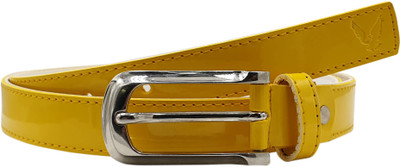

Baluchi Women Casual Yellow Artificial Leather Belt
