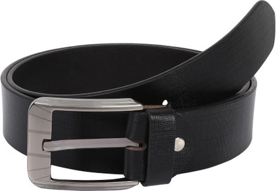 

Pooh Men Casual Black Genuine Leather Belt