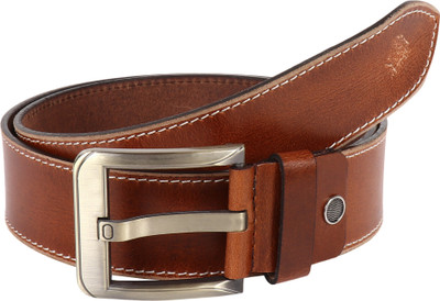 

Pooh Men Casual Tan Genuine Leather Belt