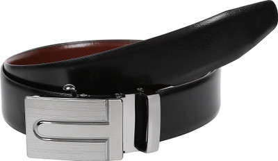

Pooh Men Casual Black Genuine Leather Belt