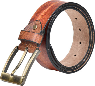 

Crazee Wear Men Casual Tan Genuine Leather Belt, Brown