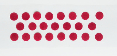 

SJ COLLECTION Maroon Round Shape Large Size 23 Bengali Style Forehead Maroon Bindis(Bengali Bindi)