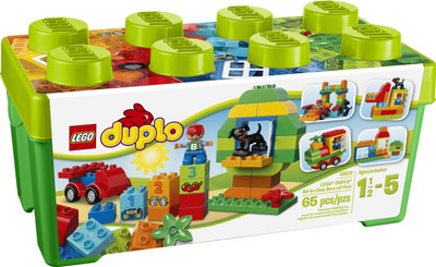 

Lego LEGO® DUPLO® All-in-One-Box-of-Fun (65 Pcs)(Multicolor)