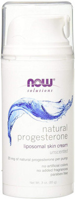 

Now Foods Natural Progesterone, Liposomal Skin Cream, Unscented, 3 oz (85 g) Spray(85 g)
