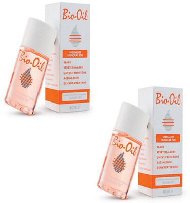 

bio oil Specialist Skincare Oil For Scars, Stretch Marks, Uneven Skin Tone, & Aging 60ml (pack of 02)(120 ml)