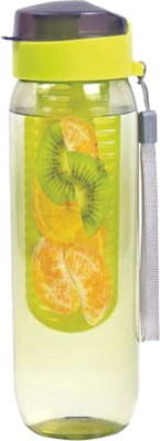 KUBER INDUSTRIES 1 Piece Fruit Infuser Water Bottle with Fruit Strainer 940 ml -CTKTC1662 1 Bottle(Pack of 1, Green, Plastic)