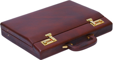 

Brand Leather BL201 Medium Briefcase - For Men(Brown)