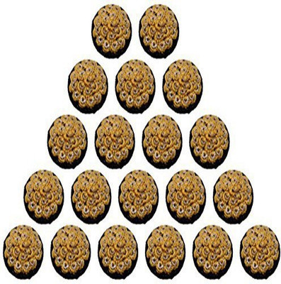 

Fabric and Lace BT021k Fabric, Metal Buttons(Pack of 20)