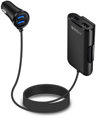 Callmate 36 W Turbo Car Charger(Black, With USB Cable)