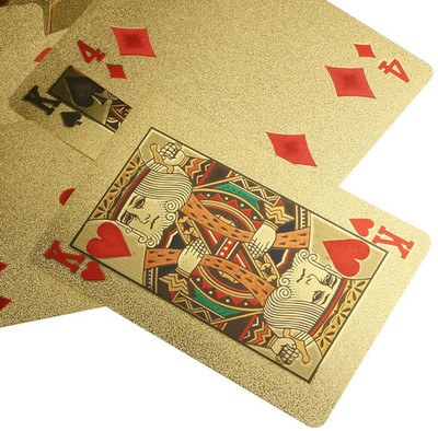 

MSEE High Quality 24 K Gold Plated Poker Playing Cards_XT45(Gold TQ45)