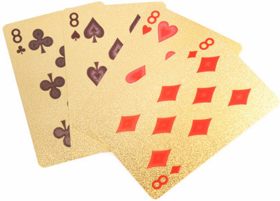 

MSEE High Quality 24 K Gold Plated Poker Playing Cards_XT15(Gold TQ15)