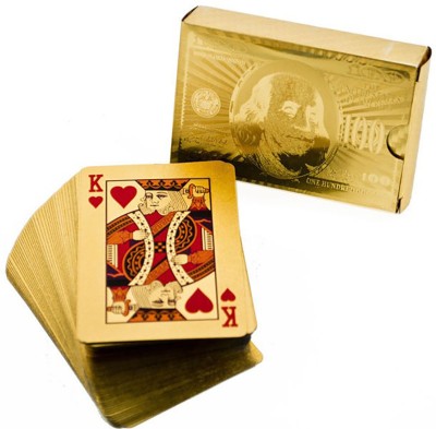 MSEE High Quality 24 K Gold Plated Poker Playing Cards_XT05(Gold TQ05)