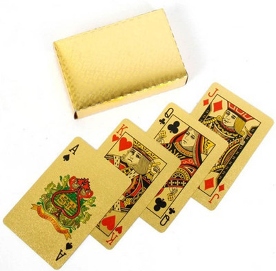 

MSEE High Quality 24 K Gold Plated Poker Playing Cards_XT09(Gold TQ09)