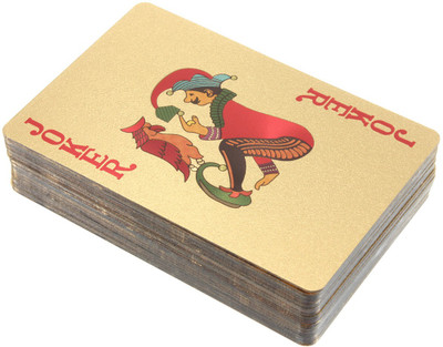

MSEE High Quality 24 K Gold Plated Poker Playing Cards_XT04(Gold TQ04)