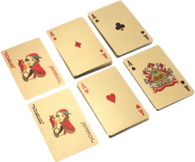 MSEE High Quality 24 K Gold Plated Poker Playing Cards_XT44(Gold TQ44)