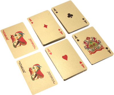 

MSEE High Quality 24 K Gold Plated Poker Playing Cards_XT44(Gold TQ44)