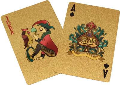 

MSEE High Quality 24 K Gold Plated Poker Playing Cards_XT37(Gold TQ37)