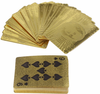 

MSEE High Quality 24 K Gold Plated Poker Playing Cards_XT48(Gold TQ48)