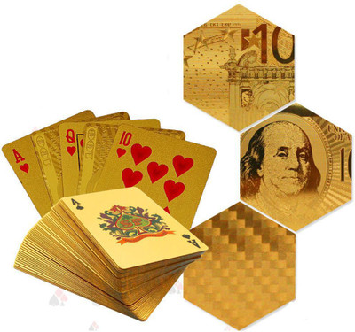 

MSEE High Quality 24 K Gold Plated Poker Playing Cards_XT03(Gold TQ03)