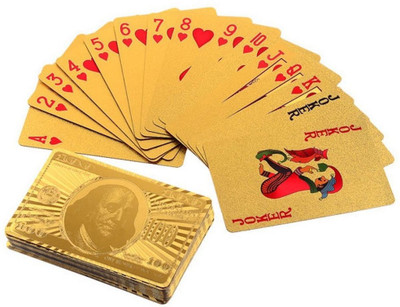 

MSEE High Quality 24 K Gold Plated Poker Playing Cards_XT52(Gold TQ52)
