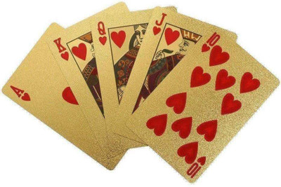 MSEE High Quality 24 K Gold Plated Poker Playing Cards_XT53(Gold TQ53)