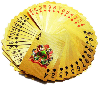 

MSEE High Quality 24 K Gold Plated Poker Playing Cards_XT23(Gold TQ23)