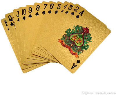 

MSEE High Quality 24 K Gold Plated Poker Playing Cards_XT39(Gold TQ39)