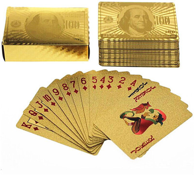 

MSEE High Quality 24 K Gold Plated Poker Playing Cards_XT46(Gold TQ46)